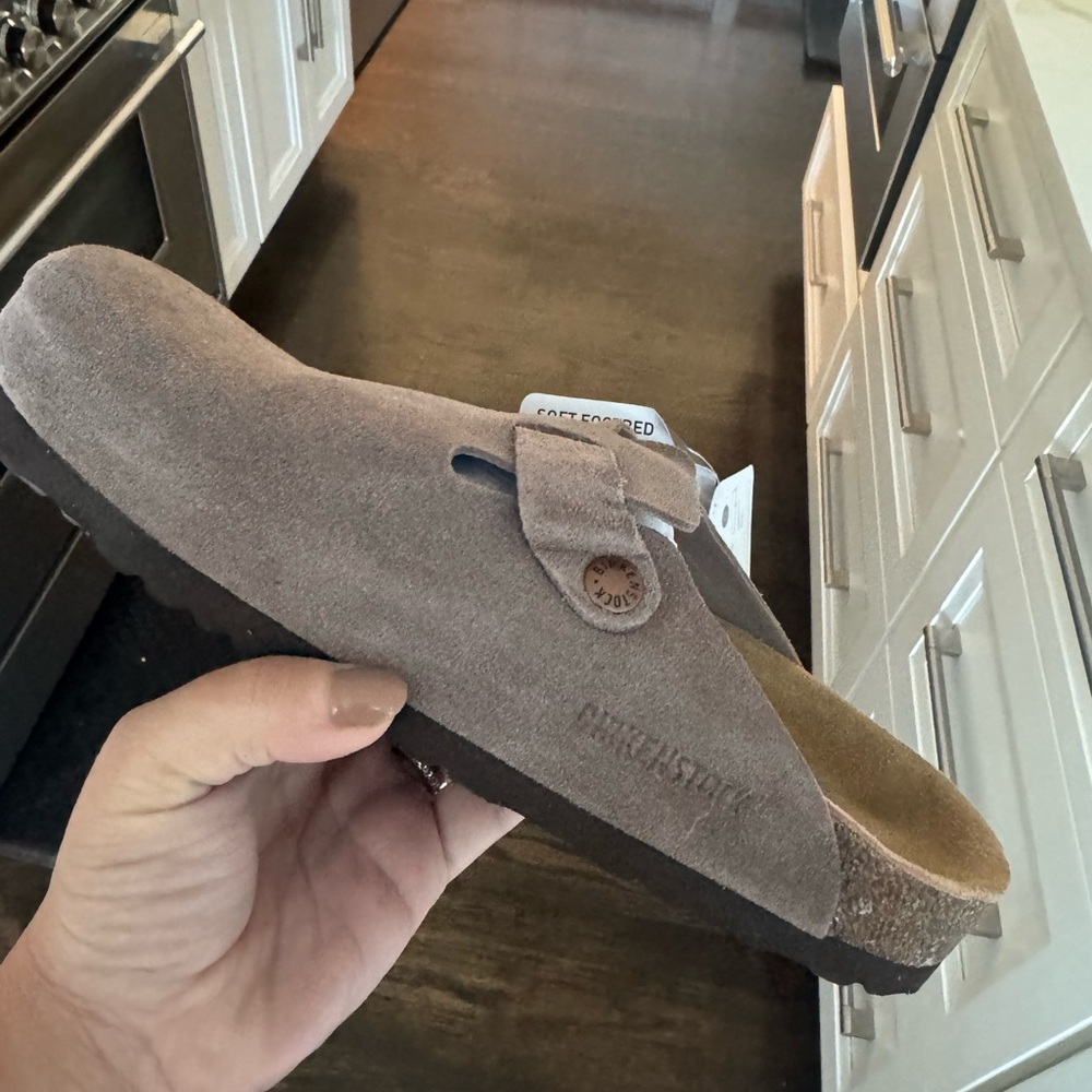 Birkenstock Men's Taupe Suede Loafers